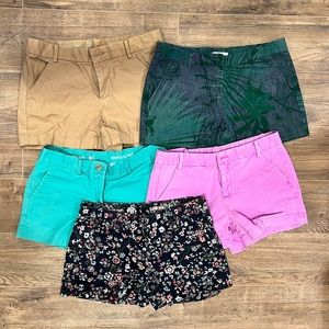 5 PAIRS - GAP - SHORTS - SIZE 2